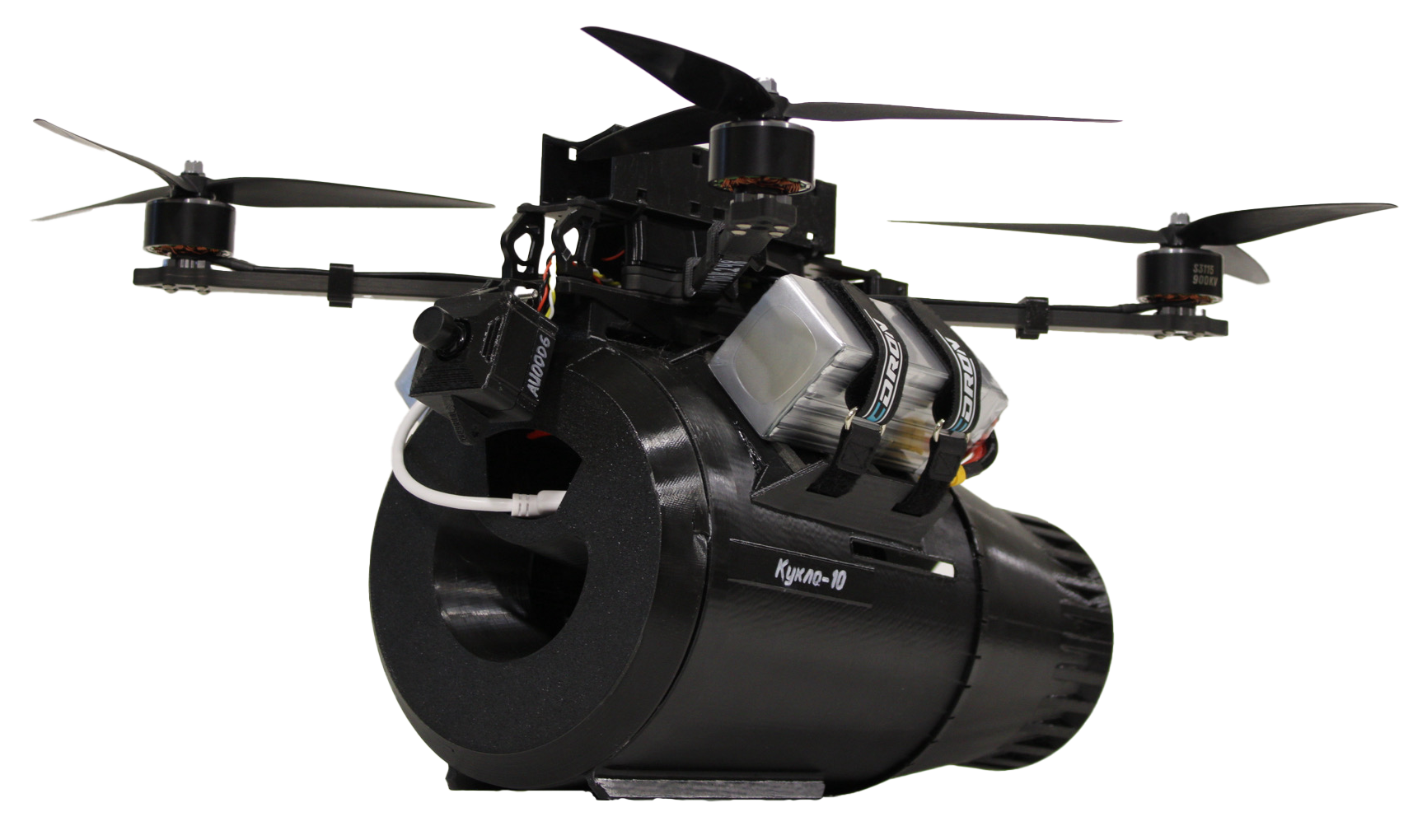 Фото FPV-дрон «Ветлан» 10 дюймов с комплектом оптоволоконной нити «Кукла-10»